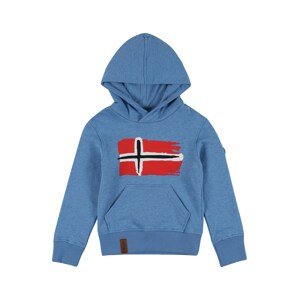 TROLLKIDS Sport szabadidős felsők 'Trondheim'  kék melír / piros / fehér / fekete