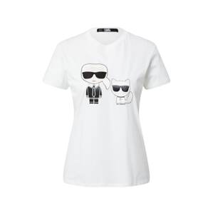 Karl Lagerfeld Póló  fehér / fekete / testszínű