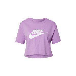 Nike Sportswear Póló  lila / fehér