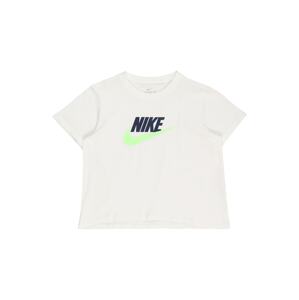 Nike Sportswear Póló  tengerészkék / kiwi / fehér