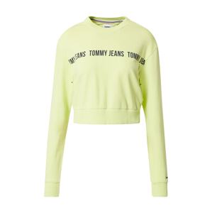Tommy Jeans Tréning póló  kiwi / fekete
