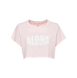 BILLABONG Póló 'JUST BEACHIN'  rózsaszín / fehér