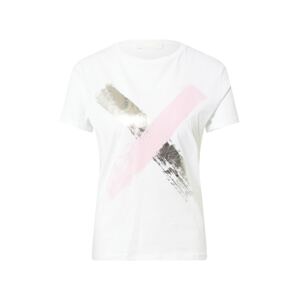 BOSS Casual Póló 'Etepaint'  piszkosfehér / ezüst / világos-rózsaszín