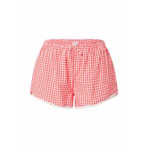 AERIE Pizsama nadrágok 'SEERSUCKER'  piros / fehér