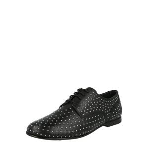MELVIN & HAMILTON Fűzős cipő 'Sonia'  fekete / ezüst