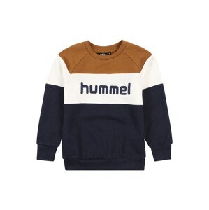 Hummel Tréning póló  barna / ultramarin kék / fehér