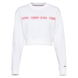 Tommy Jeans Tréning póló  fehér / világos-rózsaszín