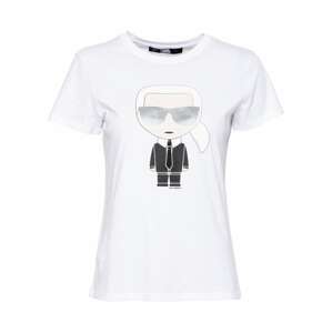 Karl Lagerfeld Póló  fehér / fekete
