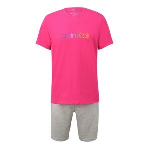 Calvin Klein Underwear Rövid pizsama  szürke melír / rózsaszín / vegyes színek