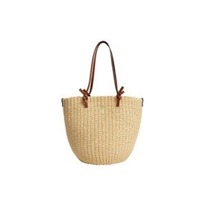MANGO Shopper táska 'Basket'  bézs / barna