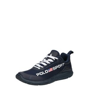 Polo Ralph Lauren Rövid szárú edzőcipők 'TECH RACER'  fehér / tengerészkék / piros