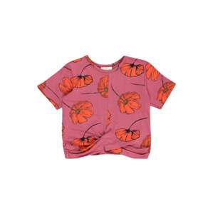 The New T-Shirt 'TRACY'  rózsaszín / piros / barna