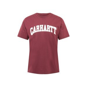 Carhartt WIP Póló 'University'  fehér / borvörös