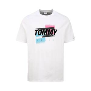 Tommy Jeans Plus Póló  fehér / fekete / rózsaszín / kék