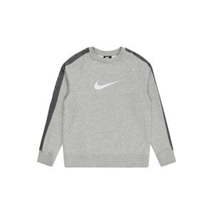 Nike Sportswear Tréning póló  sötétszürke / szürke melír / fehér