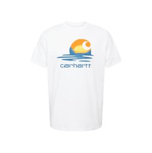 Carhartt WIP Póló 'Lagoon'  piszkosfehér / narancs / füstkék / sárga