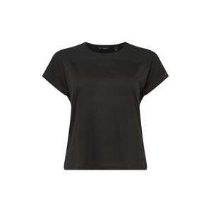 Vero Moda Curve Póló 'ELLEN'  fekete / fekete melír