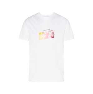 Calvin Klein Jeans Póló  fehér / borvörös / fáradt rózsaszín / limone / fekete