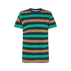 Wemoto Shirt 'ARTHUR'  éjkék / világosbarna / smaragd