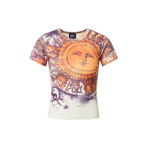 BDG Urban Outfitters Póló 'BIG SUN'  narancs / padlizsán / fehér