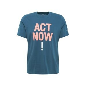ECOALF T-Shirt 'BAUME ACT NOW'  kék / rózsaszín / fehér