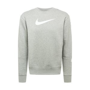 Nike Sportswear Tréning póló 'REPEAT'  szürke melír / fehér