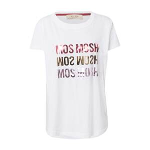 MOS MOSH Póló 'Mavis'  fehér / sötét-rózsaszín / arany / lila