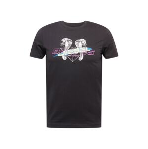 DIESEL T-Shirt  'DIEGOS'  fekete / fehér / rózsaszín / égkék