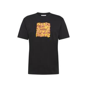 WAWWA Shirt 'Jungle'  fekete / sárga / fáradt rózsaszín / pasztellpiros