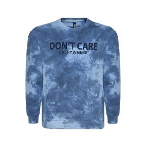 BLUE EFFECT Tréning póló 'Don't Care'  tengerészkék / világoskék