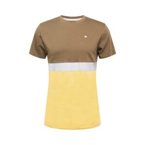 Wemoto Shirt 'CHESTER'  olíva / aranysárga / szürke / fehér