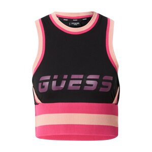 GUESS Sport top  rózsaszín / fekete / rózsaszín / lila