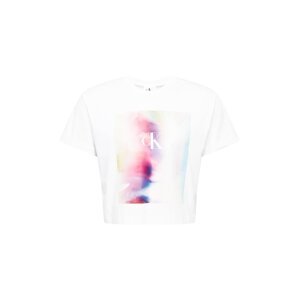 Calvin Klein Jeans Póló 'PRIDE'  fehér / rózsaszín / királykék / világoskék