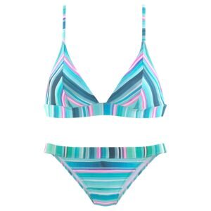 VENICE BEACH Bikini  türkiz / vízszín / rózsaszín / fehér
