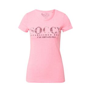 Soccx Shirt  rózsaszín / fekete / ezüst
