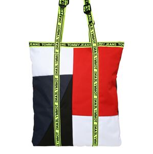 Tommy Jeans Shopper táska  fehér / piros / éjkék / citromzöld