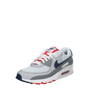 Nike Sportswear Rövid szárú edzőcipők 'Air Max 90'  fehér / tengerészkék / szürke / piros / kék melír