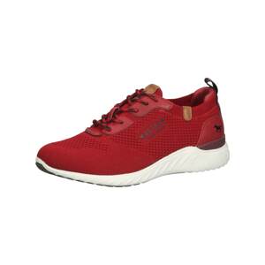 MUSTANG Rövid szárú edzőcipők  piros / fekete / barna