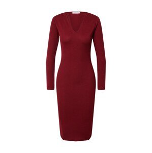 Femme Luxe Kleid 'EDA'  burgundi vörös