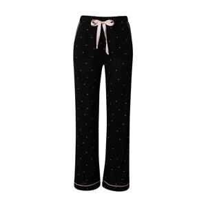 OVS Pizsama nadrágok  fekete / rózsaszín / fehér