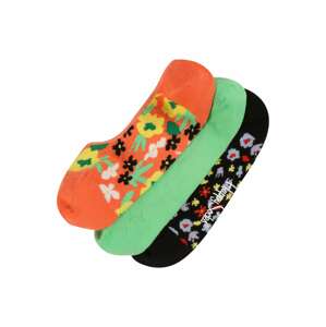 Happy Socks Zokni 'Flower'  narancs / fekete / fehér / tűzpiros / zöld