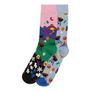 Happy Socks Zokni  fűzöld / világos-rózsaszín / fekete / kék