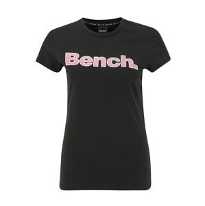 BENCH Póló  rózsaszín / fekete