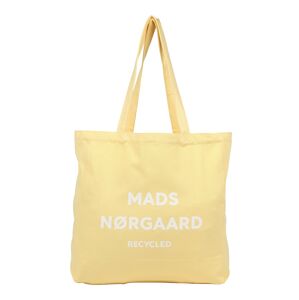 MADS NORGAARD COPENHAGEN Shopper táska 'Athene'  sárga / fehér