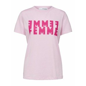 SELECTED FEMME Póló  rózsaszín / rózsaszín