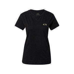 ARMANI EXCHANGE Póló '3KYTGE'  fekete / neonsárga / szürke