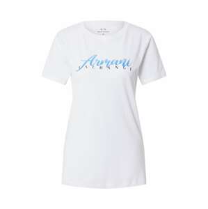 ARMANI EXCHANGE Shirt  fehér / világoskék / éjkék