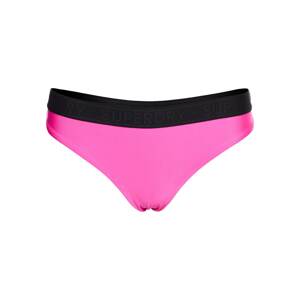 Superdry Bikini nadrágok  sötét-rózsaszín / fekete