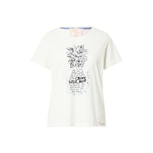 LIEBLINGSSTÜCK T-Shirt 'Cirsten'  piszkosfehér / fekete / világoskék