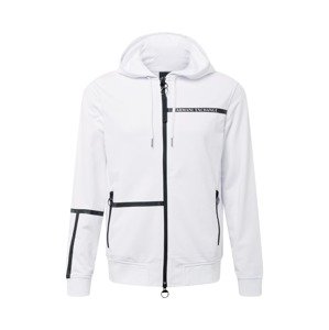 ARMANI EXCHANGE Tréning dzseki  fehér / fekete